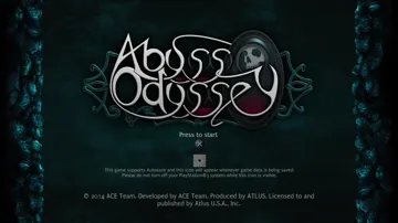 Abyss Odyssey (USA) (Trial) screen shot title